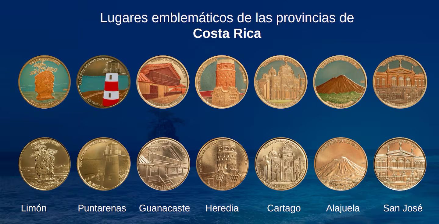De provincia en provincia: el homenaje del Banco Central e ICT a Costa Rica en su nueva colección de monedas de 25 colones