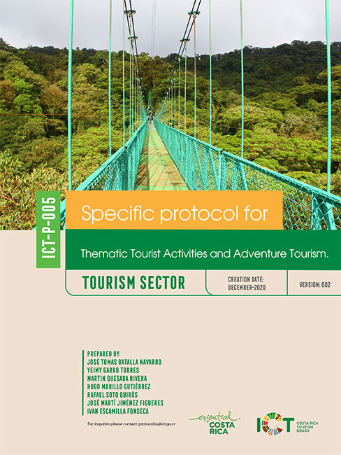 PROTOCOLO 05.  Thematic Tourist Activities and Adventure Tourism