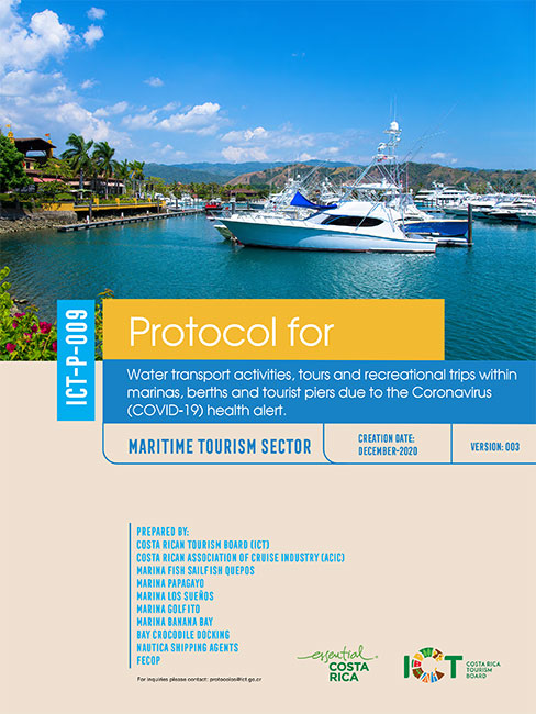 PROTOCOLO 09.  Water transport activities, tours and recreational trips within