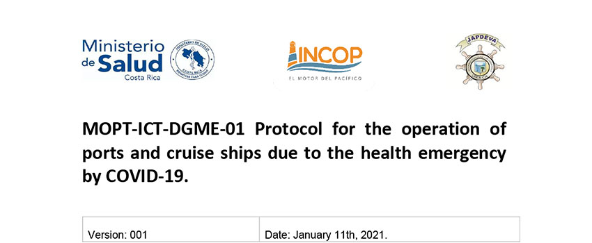 Protocol for the operation of ports and cruise ships v1
